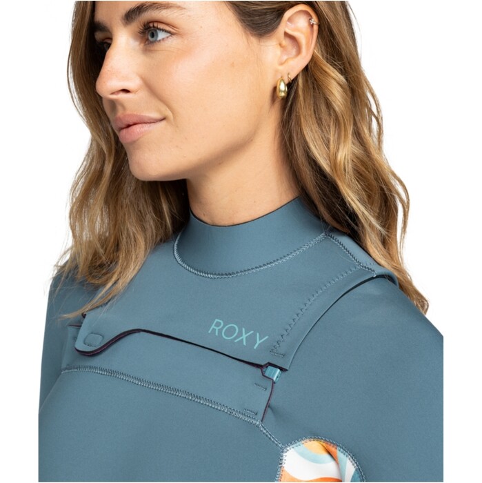 2024 Roxy Mujer Swell Series 5/4/3mm Chest Zip Neopreno ERJW103128 - Starglazer